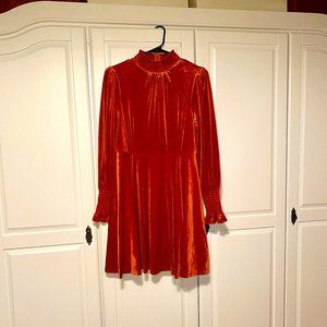 Long Sleeve Velvet Dress